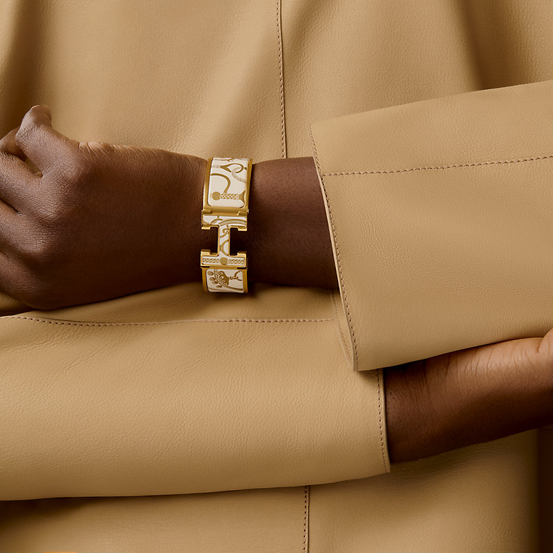 エナメルブレスレット 《クリック・クラックH/乗馬の装具一式